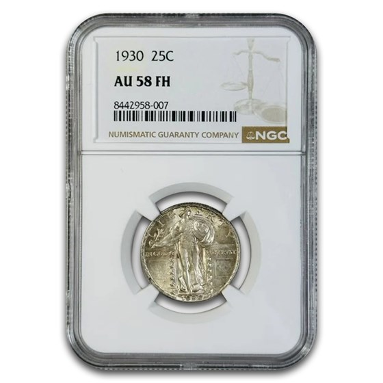 1930 Standing Liberty Quarter AU-58 NGC (FH)
