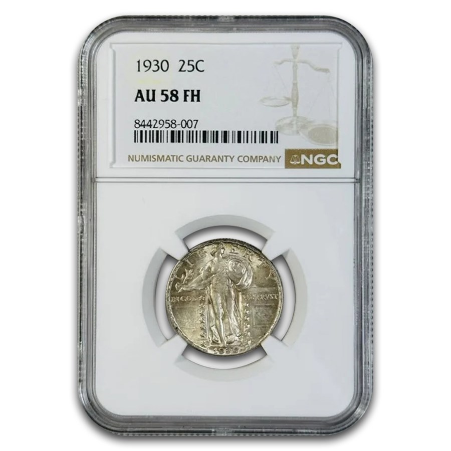 1930 Standing Liberty Quarter AU-58 NGC (FH)
