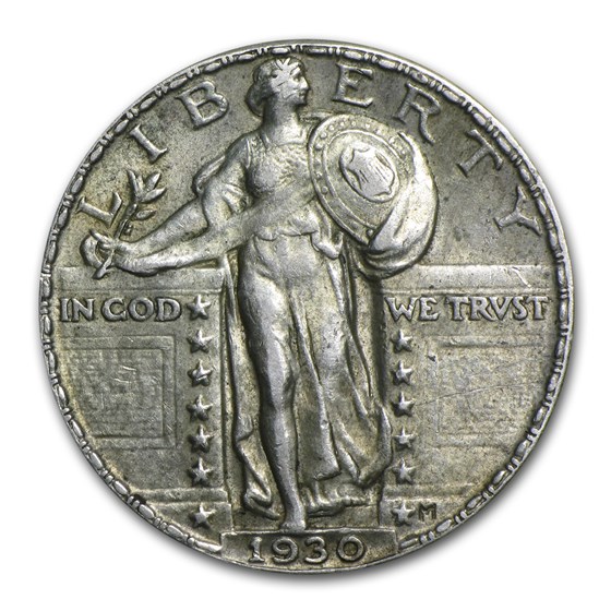1930 Standing Liberty Quarter AU 1930 Standing Liberty Quarter AU