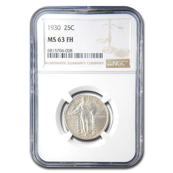1930 Standing Liberty Quarter MS-63 FH NGC (Full Head) 1930 Standing Liberty Quarter MS-63 FH NGC (Full Head)