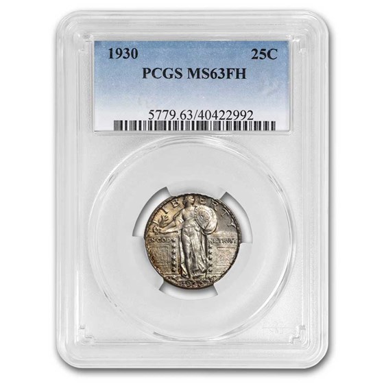 1930 Standing Liberty Quarter MS-63 PCGS (FH) 1930 Standing Liberty Quarter MS-63 PCGS (FH)