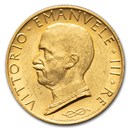 1931-1933 Italy Gold 100 Lire Vittorio Emanuele III AU