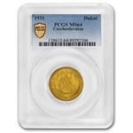 1931 Czechoslovakia Gold Ducat MS-64 PCGS