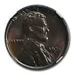 1931-D Lincoln Cent MS-65 NGC (Brown)