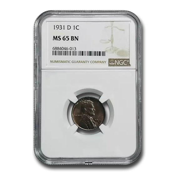 1931-D Lincoln Cent MS-65 NGC (Brown) 1931-D Lincoln Cent MS-65 NGC (Brown)