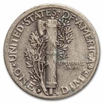 1931-D Mercury Dime 50-Coin Roll Avg Circ
