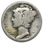 1931-D Mercury Dime AG