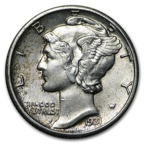 1931-D Mercury Dime AU 1931-D Mercury Dime AU