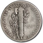 1931-D Mercury Dime VF