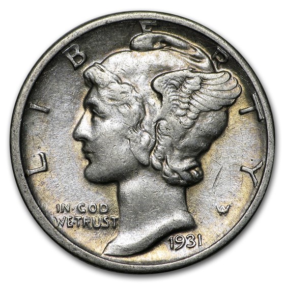 1931-D Mercury Dime XF 1931-D Mercury Dime XF
