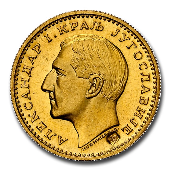 1931-K Yugoslavia Gold Dukat Alexander I MS-66 NGC 1931-K Yugoslavia Gold Dukat Alexander I MS-66 NGC