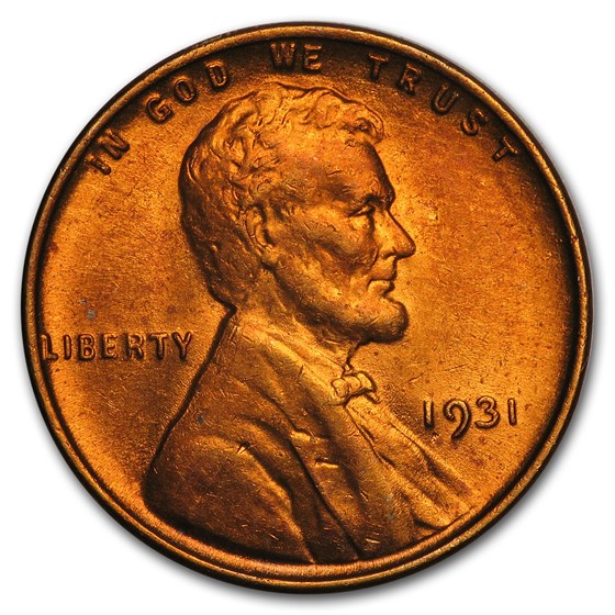 1931 Lincoln Cent BU (Red)