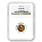 1931 Lincoln Cent MS-66 NGC (Red)