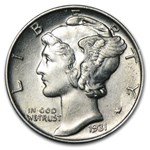 1931 Mercury Dime BU