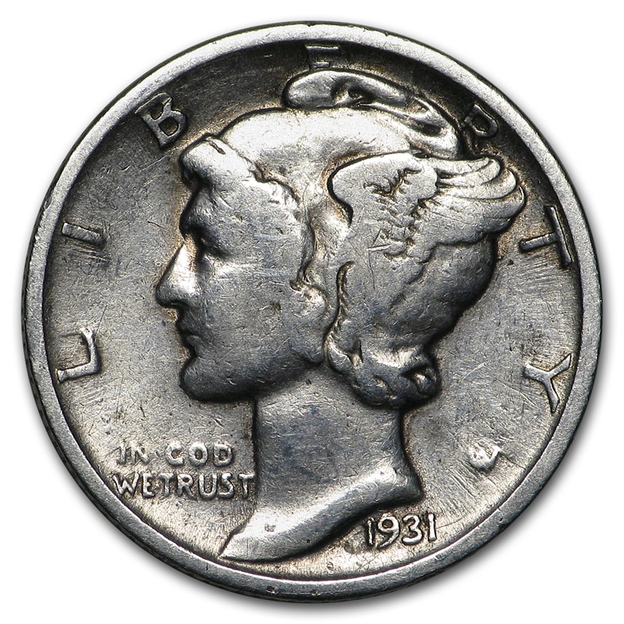1931 Mercury Dime Good/Fine