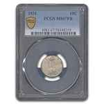 1931 Mercury Dime MS-67 PCGS (FB)
