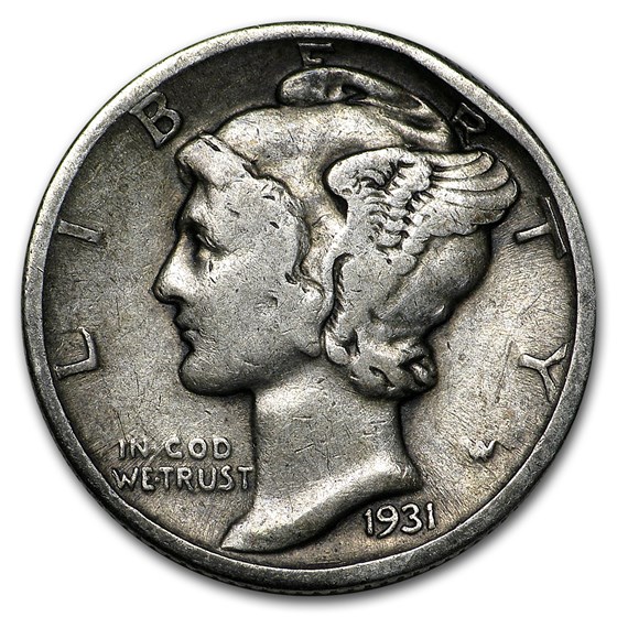1931 Mercury Dime VF 1931 Mercury Dime VF