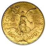 1931 Mexico Gold 50 Pesos AU