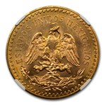 1931 Mexico Gold 50 Pesos MS-63 NGC