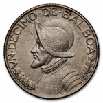 1931 Panama Silver 1/10 Balboa AU
