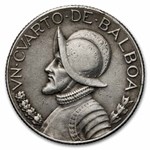 1931 Panama Silver 1/4 Balboa XF (Details)
