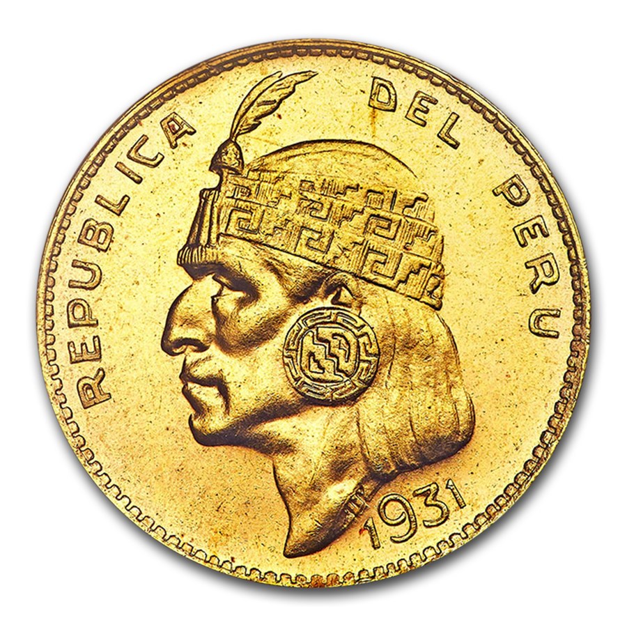 Buy 1931 Peru Gold 50 Soles MS65 NGC APMEX