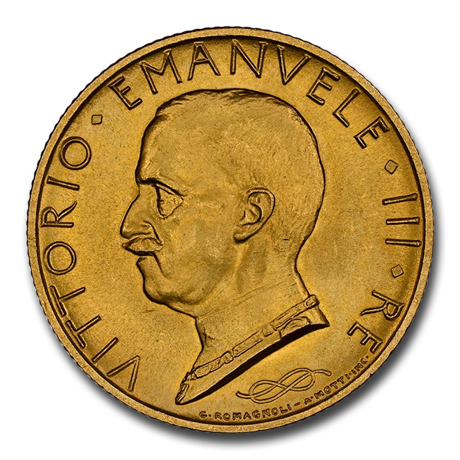 1931-R Italy Gold 100 Lire Emanuele III MS-65+ NGC