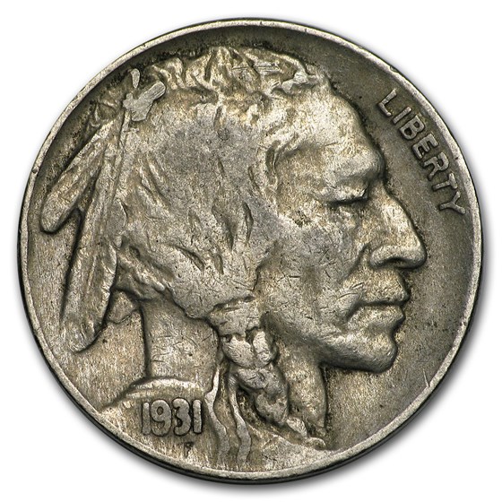 1931-S Buffalo Nickel Fine 1931-S Buffalo Nickel Fine