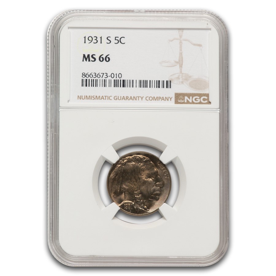 1931-S Buffalo Nickel MS-66 NGC