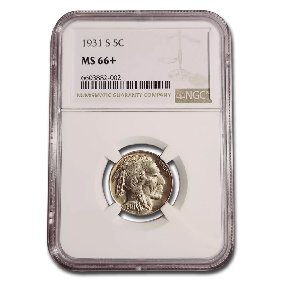 1931-S Buffalo Nickel MS-66+ NGC