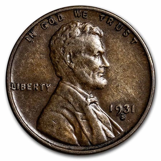 1931-S Lincoln Cent AU