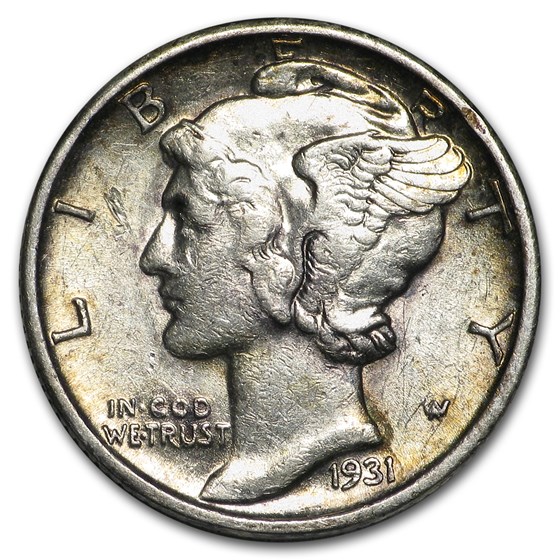 1931-S Mercury Dime AU 1931-S Mercury Dime AU
