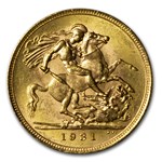 1931 South Africa Gold Sovereign George V BU
