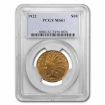 1932 $10 Indian Gold Eagle MS-61 PCGS