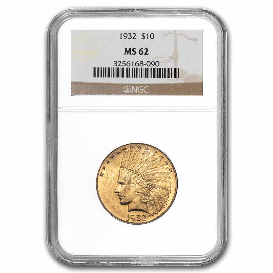 1932 $10 Indian Gold Eagle MS-62 NGC