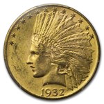 1932 $10 Indian Gold Eagle MS-62 PCGS