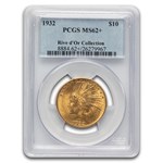 1932 $10 Indian Gold Eagle MS-62+ PCGS