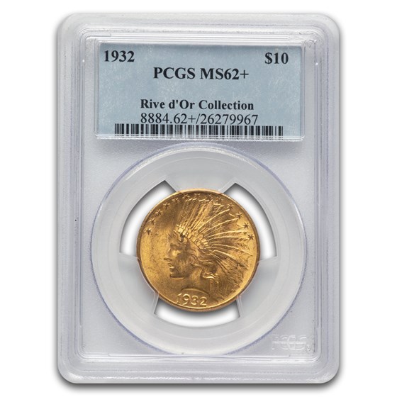 1932 $10 Indian Gold Eagle MS-62+ PCGS
