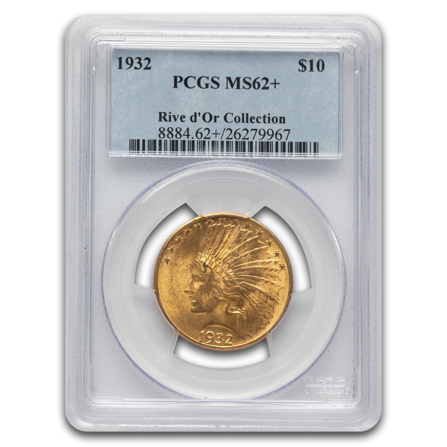 1932 $10 Indian Gold Eagle MS-62+ PCGS