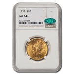 1932 $10 Indian Gold Eagle MS-64+ NGC CAC