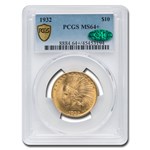 1932 $10 Indian Gold Eagle MS-64+ PCGS (CAC)