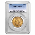 1932 $10 Indian Gold Eagle MS-64+ PCGS
