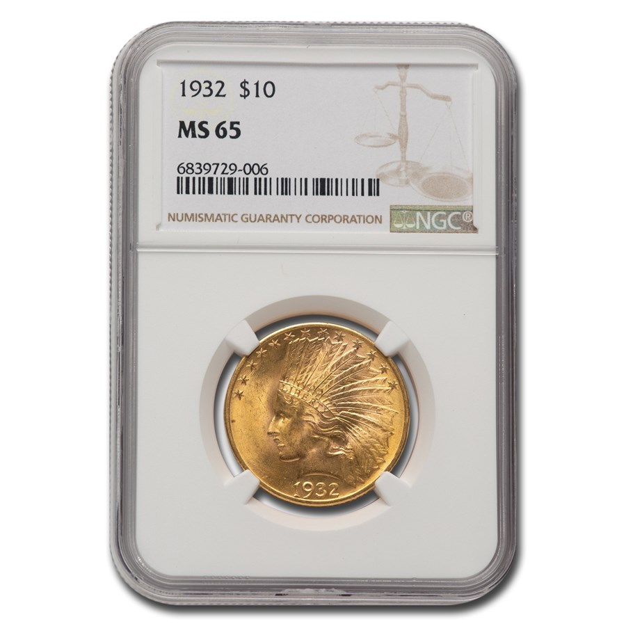 1932 $10 Indian Gold Eagle MS-65 NGC
