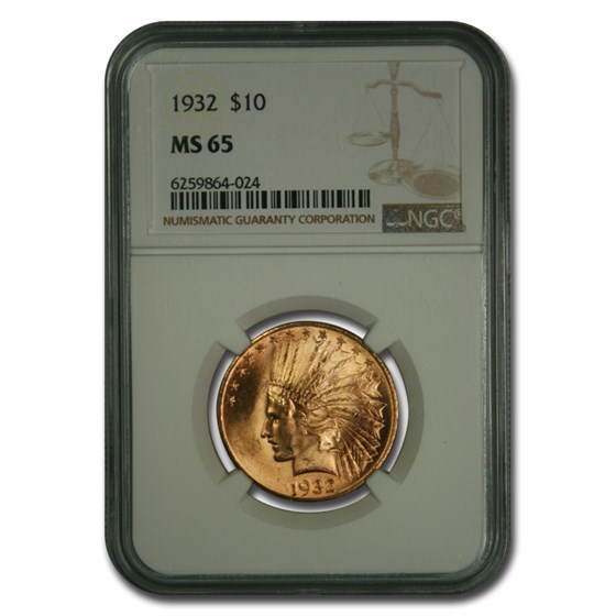 1932 $10 Indian Gold Eagle MS-65 NGC