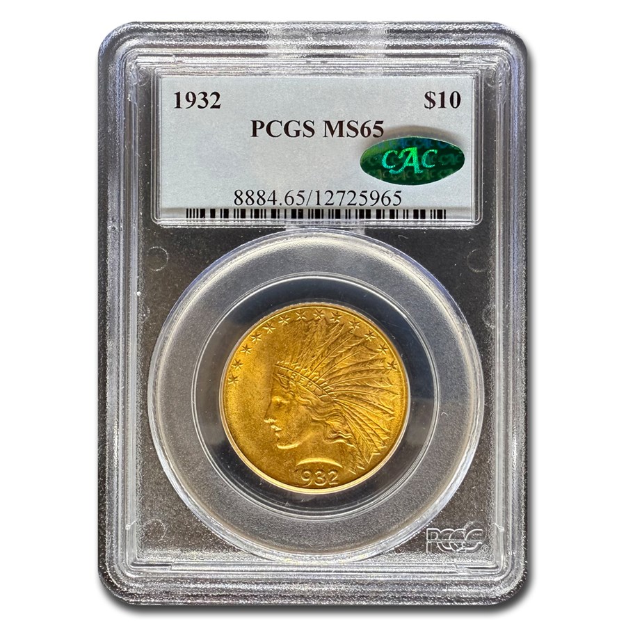 1932 $10 Indian Gold Eagle MS-65 PCGS CAC