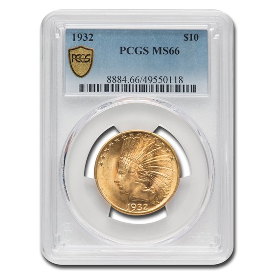 1932 $10 Indian Gold Eagle MS-66 PCGS 1932 $10 Indian Gold Eagle MS-66 PCGS