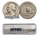 1932-1939 Washington Quarter 40-Coin Roll Avg Circ