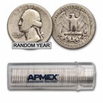 1932-1939 Washington Quarter 40-Coin Roll Avg Circ