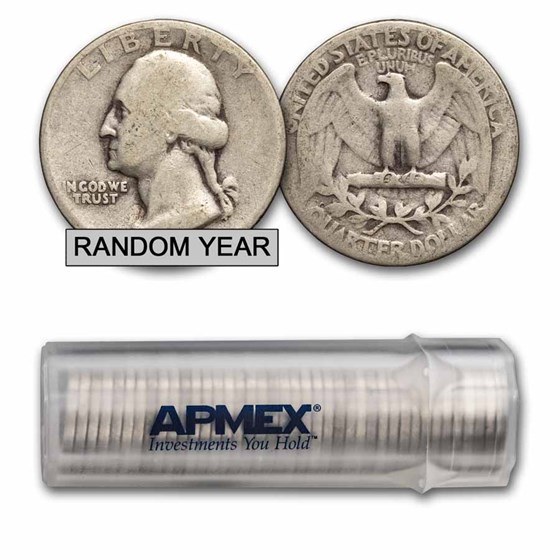 1932-1939 Washington Quarter 40-Coin Roll Avg Circ 1932-1939 Washington Quarter 40-Coin Roll Avg Circ