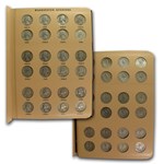 1932-1964 P,D,S Washington Quarters Set Avg Circ (In Dansco)